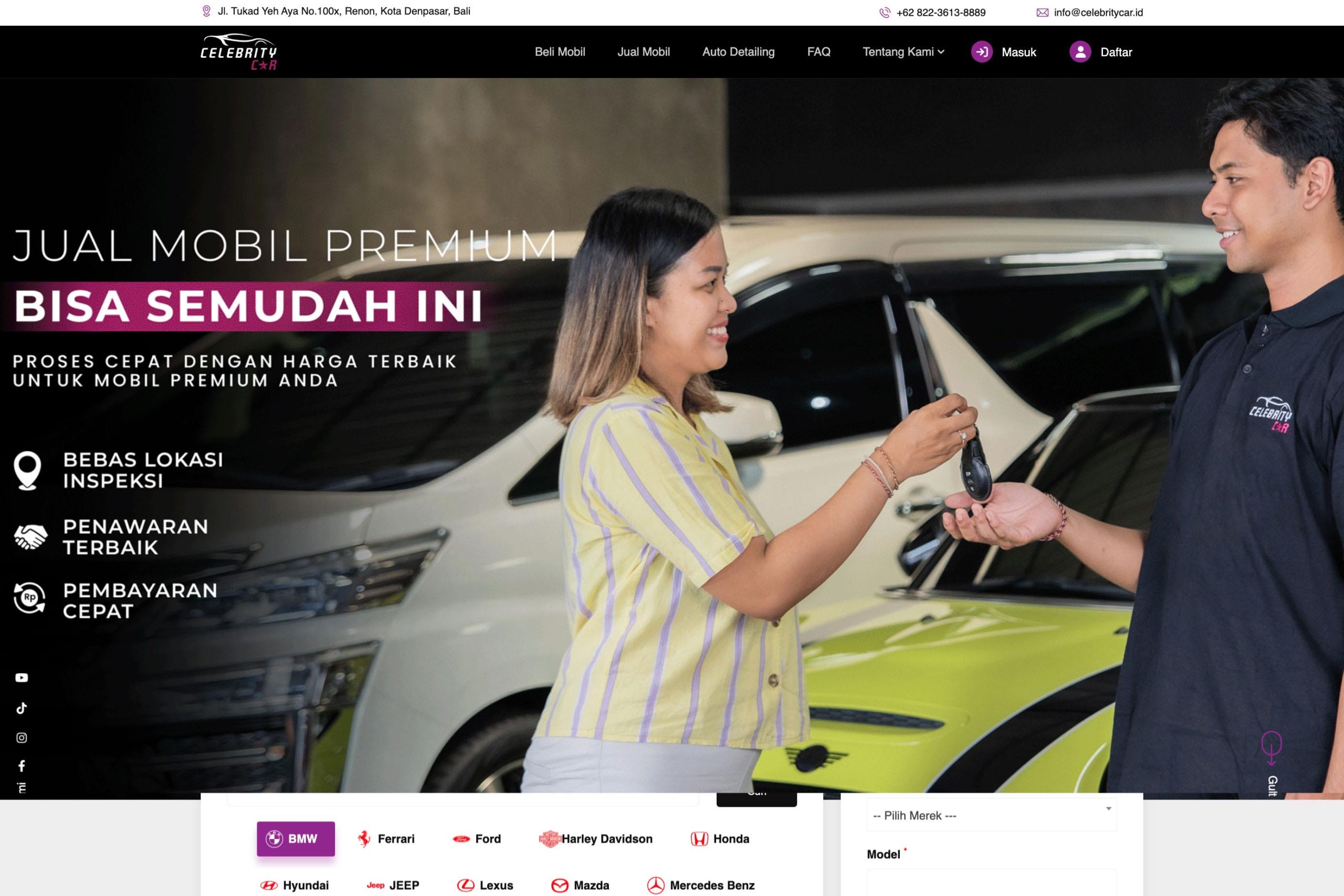 Celebrity Car: Platform Jual Beli Mobil Premium Digital Berbasis Laravel