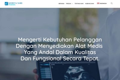 Website Company Profile Alat Kesehatan PT Kereta Sari Husada untuk Meningkatkan Kredibilitas Bisnis