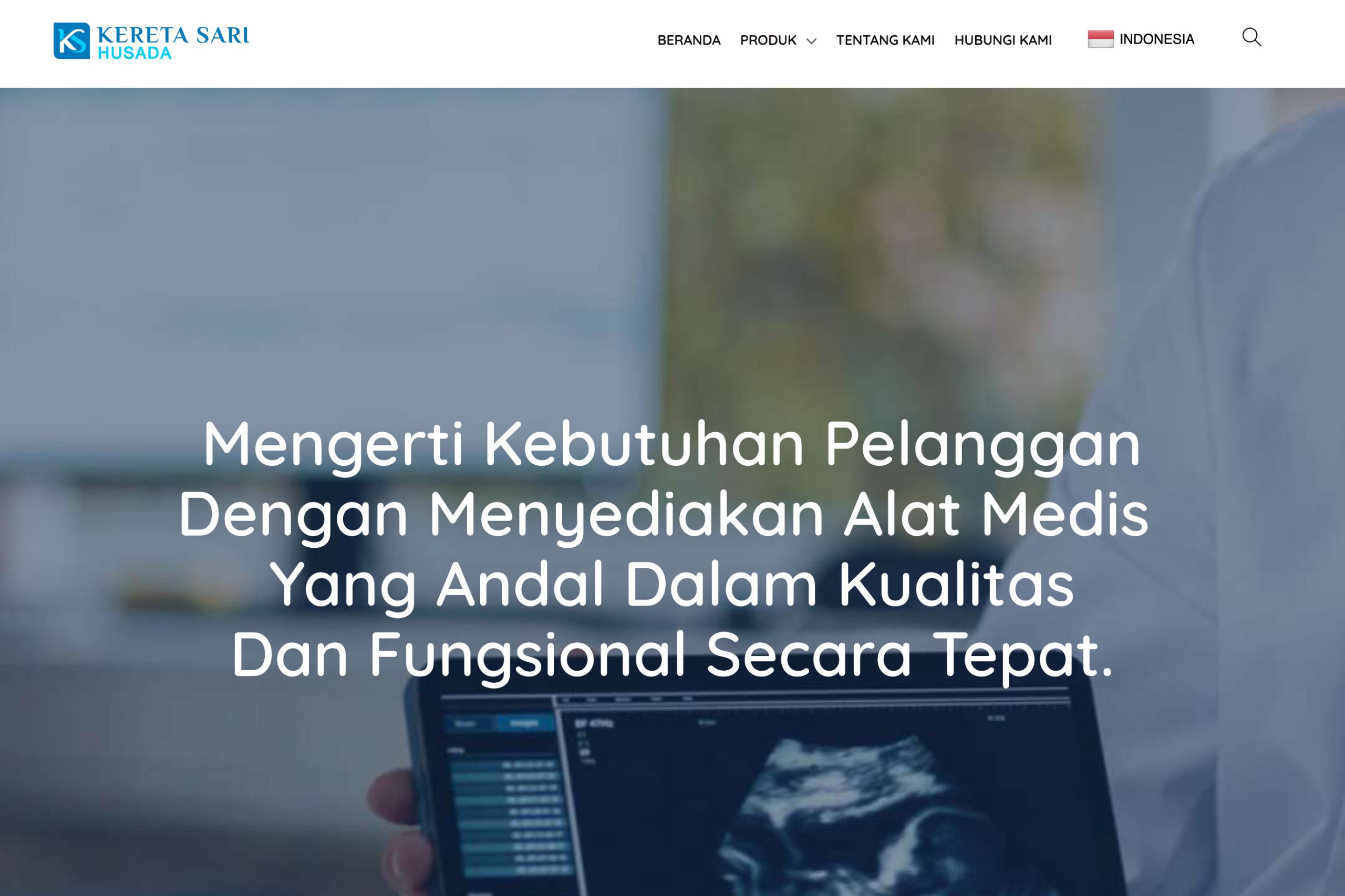 Website Company Profile Alat Kesehatan PT Kereta Sari Husada untuk Meningkatkan Kredibilitas Bisnis