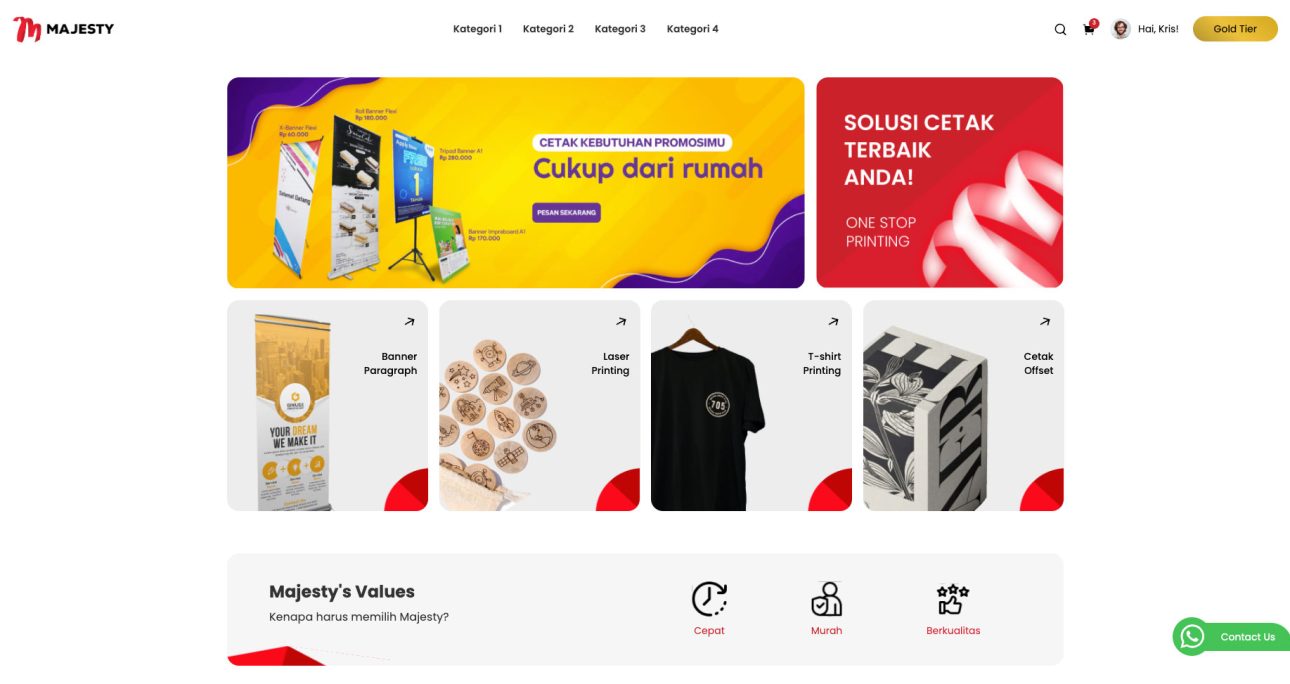 Majesty Printing ERP: Sistem Manajemen Percetakan Digital Berbasis Laravel