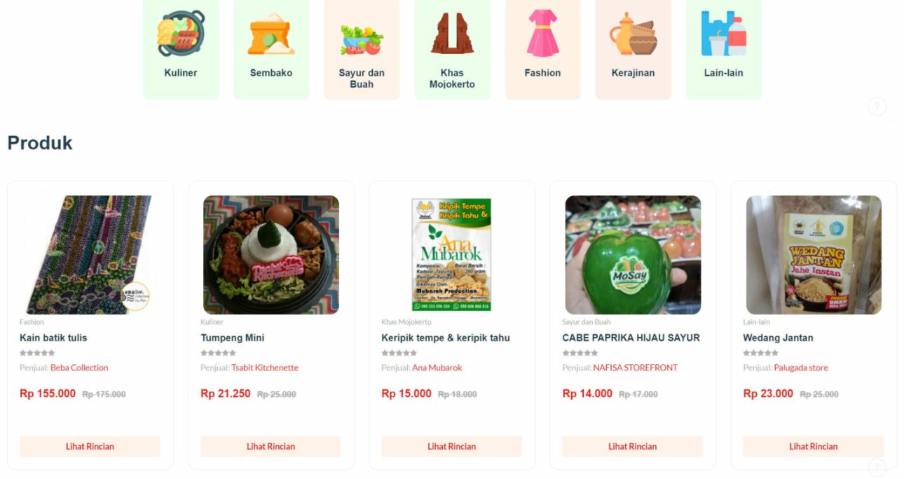 Marketplace Tumbas: Platform E-Commerce UMKM Lokal Kabupaten Mojokerto